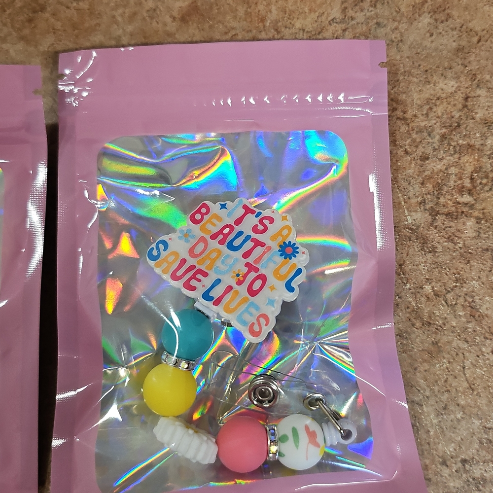 Colorful Beaded Keychain